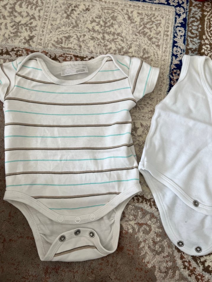 Bebek Erkek Çizgili Kısa Kollu Body - Görsel 3