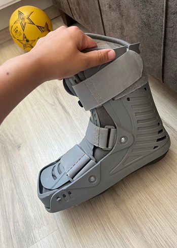 Gri tendon destek Spor Botu Velcro Bantlı - Görsel 3