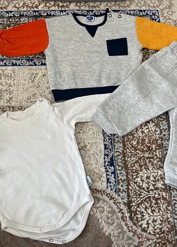 Beyaz Uzun Kollu Bebek Body - Görsel 2