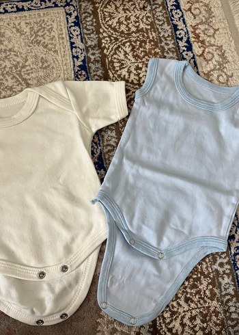 Beyaz Pamuklu Bebek Kısa Kollu Body - Görsel 2