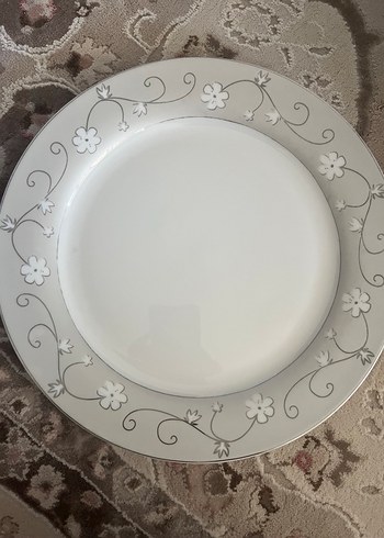 Diğer Çiçek Desenli ana yemek Tabağı porselen