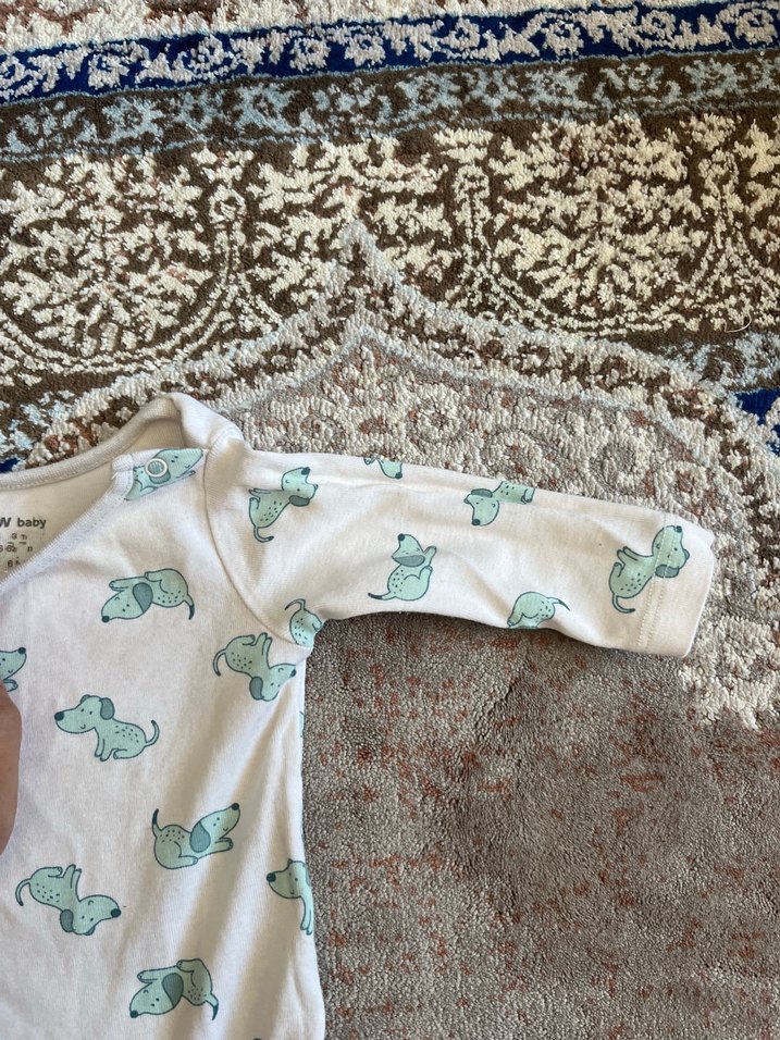 Uzun Kollu Beyaz Bebek Çıtçıtlı Body - Görsel 3