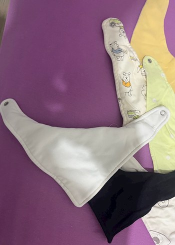 Renkli Nakışlı Bebek Önlükleri 9 adet - Görsel 2