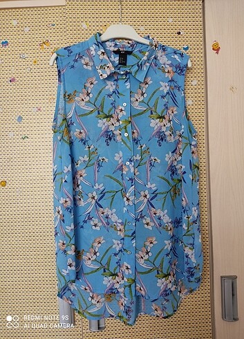 H&M Karışık sıfır kol gömlek 