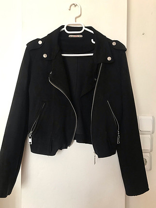 siyah süet ceket