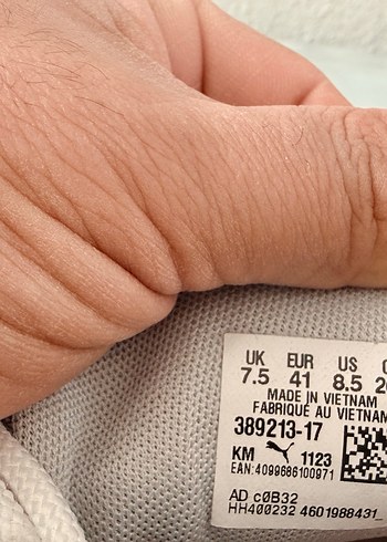 Orjınal Puma Beyaz Gri Erkek Spor Ayakkabı - Görsel 6