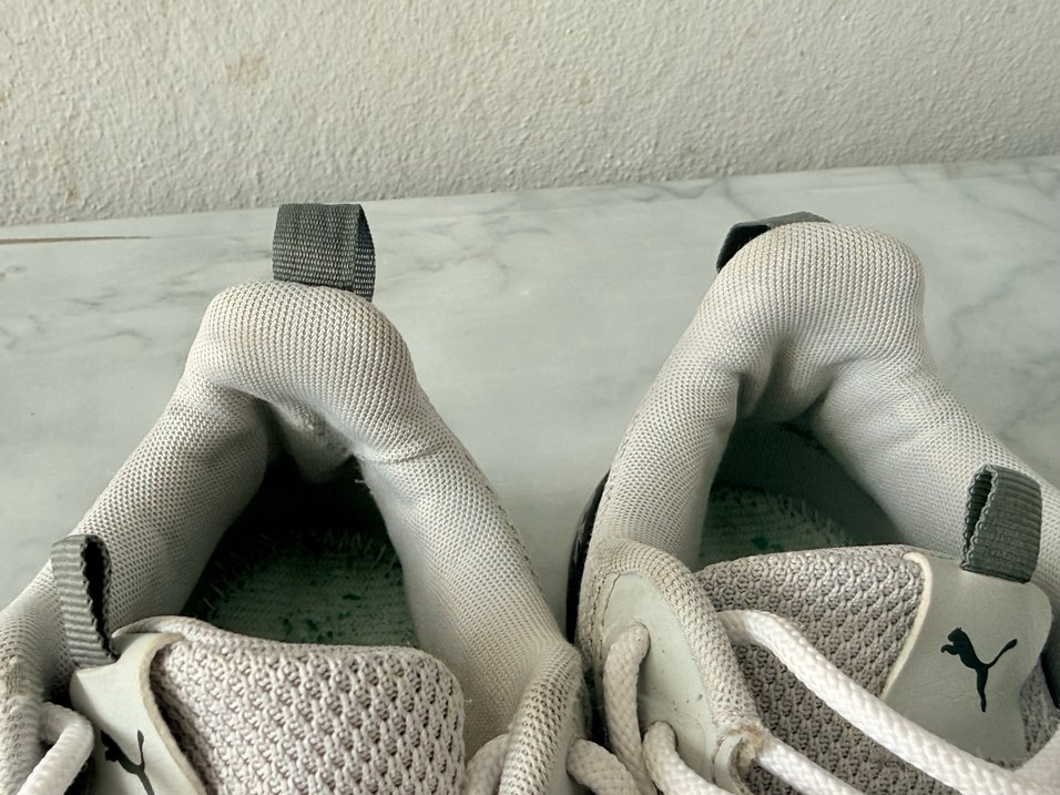 Orjınal Puma Beyaz Gri Erkek Spor Ayakkabı - Görsel 4
