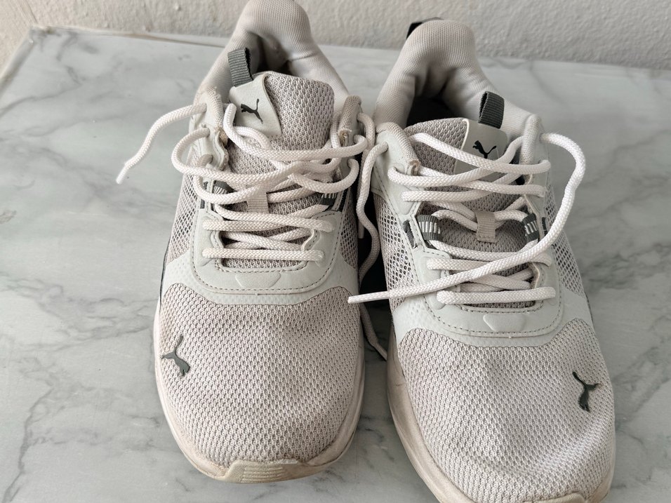 Orjınal Puma Beyaz Gri Erkek Spor Ayakkabı - Görsel 3