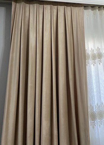 Modern Klasik Bej Fon Perde - Görsel 4