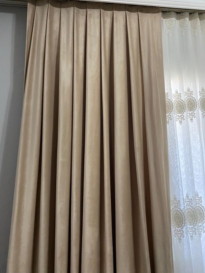 Modern Klasik Bej Fon Perde - Görsel 4