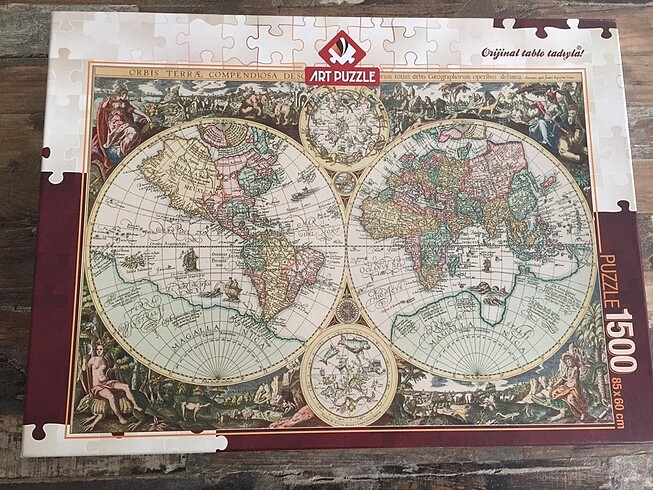 Art puzzle 1500 Dünya Haritası Orijinal