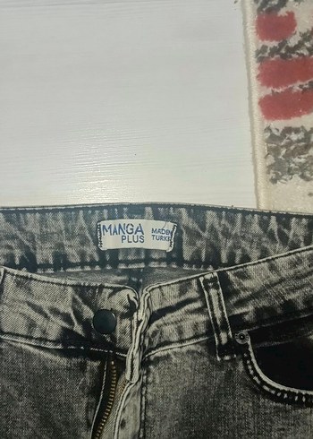 Mango Gri Bağcıklı Bağlamalı Kadın Kot Pantolon