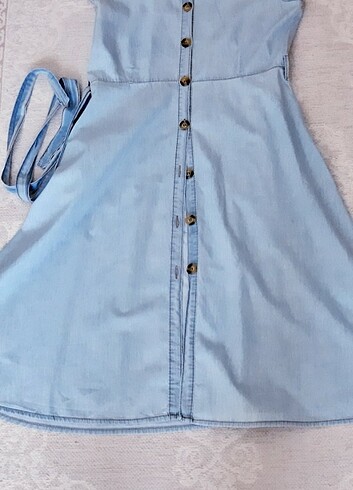 m Beden Denim elbise