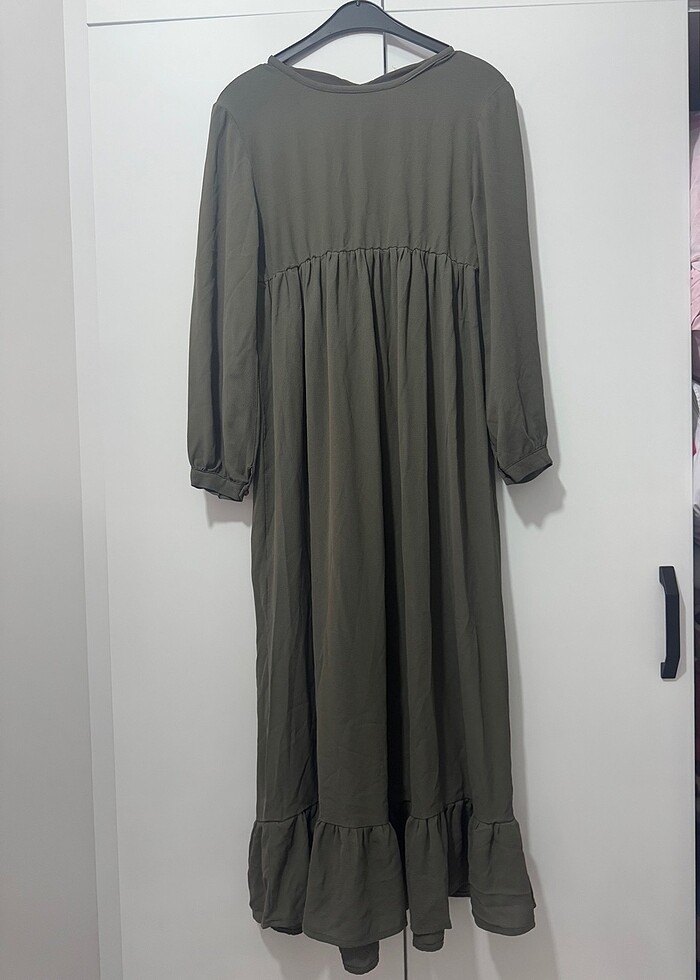 Hamile elbisesi haki rengi - Görsel 2