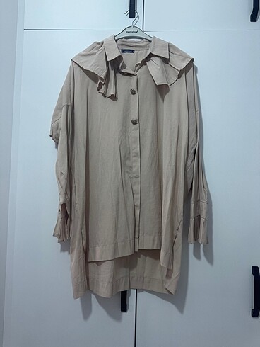 Krem detay gömlek - Görsel 3