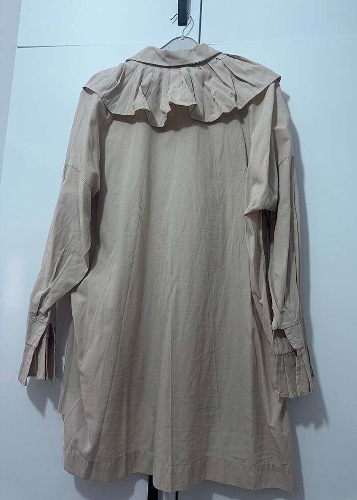 Krem detay gömlek - Görsel 5