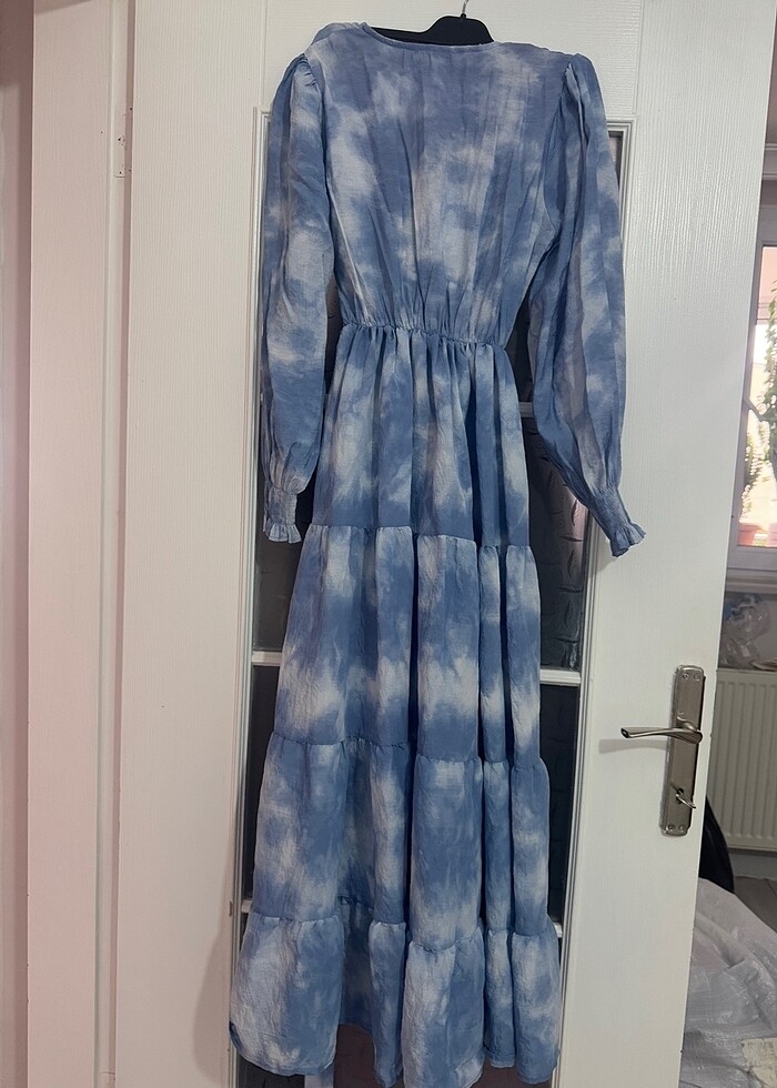 Desenli elbise - Görsel 4