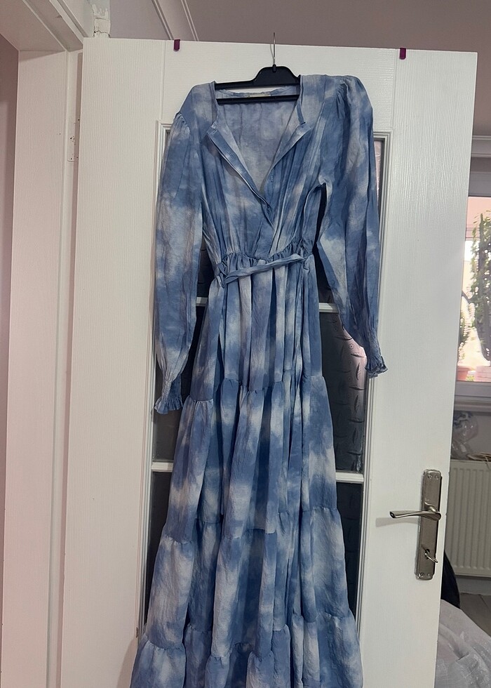 Desenli elbise - Görsel 3