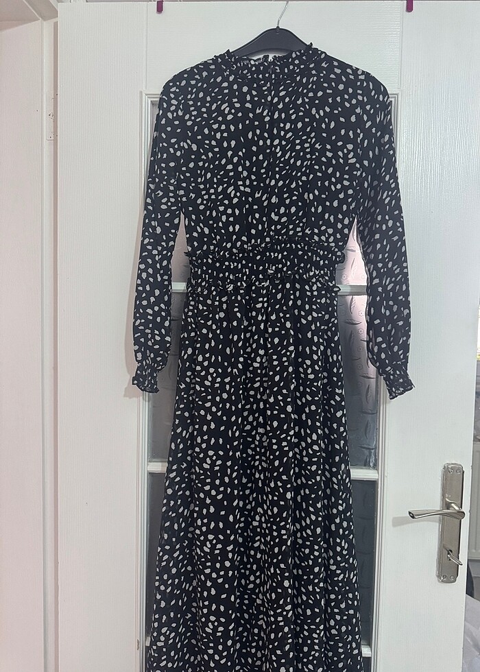 Puantiyeli elbise - Görsel 3