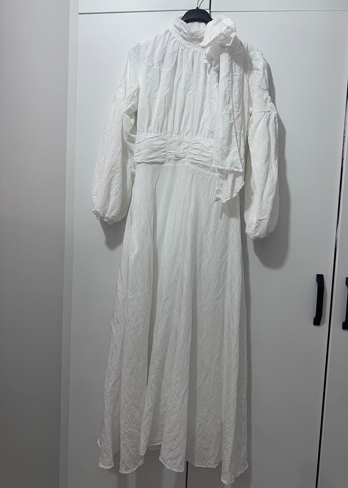 Beyaz nikah elbisesi - Görsel 4