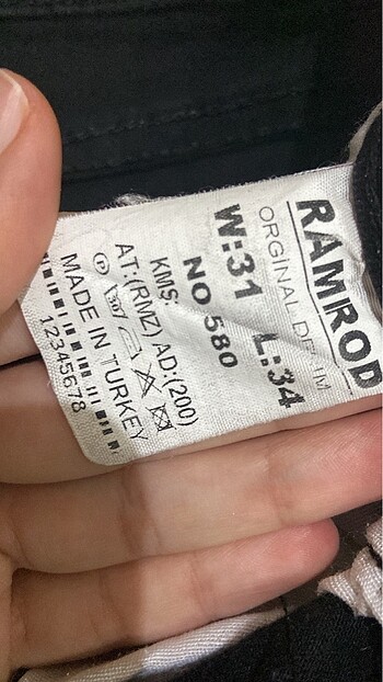 31 Beden Siyah pantolon kargo pantolon