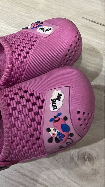 27 Beden pembe Renk Çocuk terlik , desenli, pembe terlik