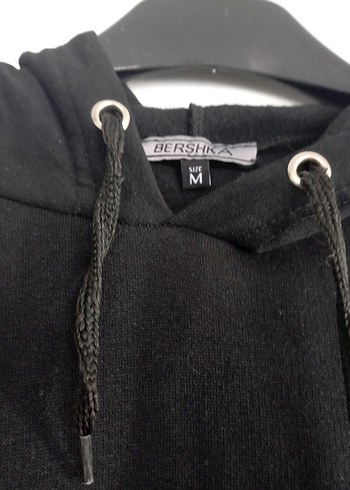 m Beden siyah Renk Kadın Siyah Kapüşonlu Sweatshirt