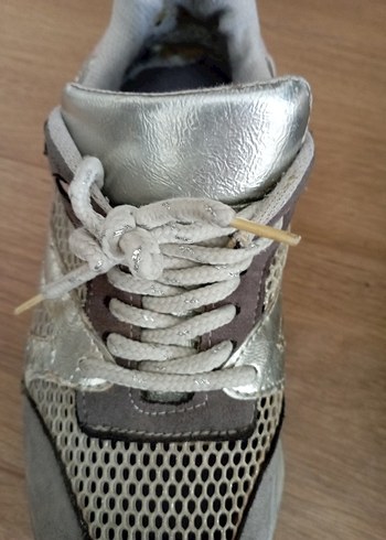 Diğer Gri Spor Kadın Sneakers - Düz Tabanlı