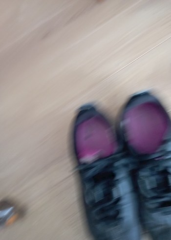37 Beden mor Renk Mor İç Tabanlı Siyah Spor Ayakkabı