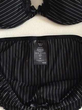 H&M İç çamaşır takım,üst 75-alt38 bdn uyumlu yeni