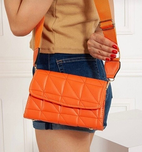 Purse kolonlu askılı omuz çantası