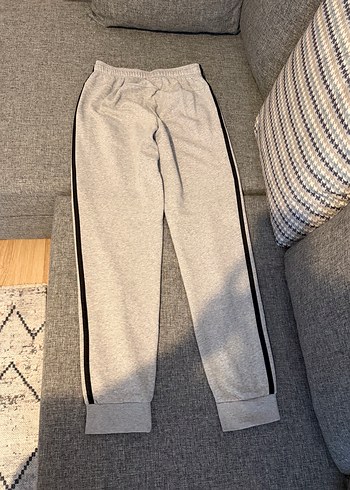 Adidas Gri Fermuarlı Erkek Eşofman Takımı - Görsel 12