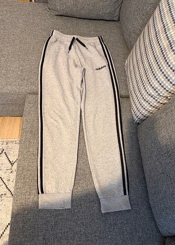 Adidas Gri Fermuarlı Erkek Eşofman Takımı - Görsel 11