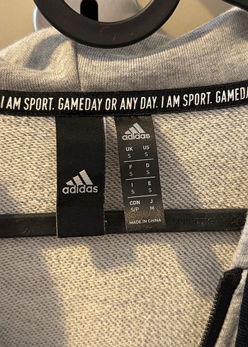 Adidas Gri Fermuarlı Erkek Eşofman Takımı - Görsel 3