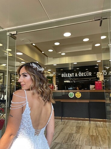 m Beden beyaz Renk Gelinlik