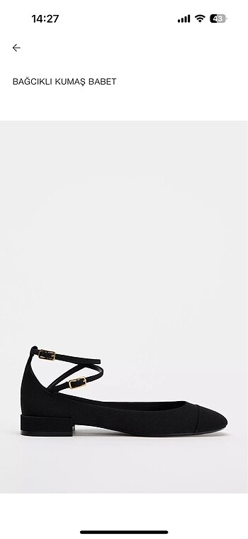 Zara siyah babet- 1515/410