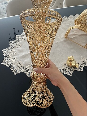 Ikea Gümüş vazo