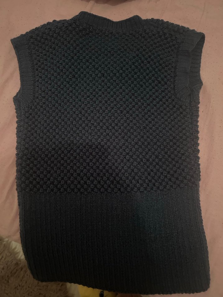 Grimsi Kadın Triko Kolsuz Süveter - Görsel 2