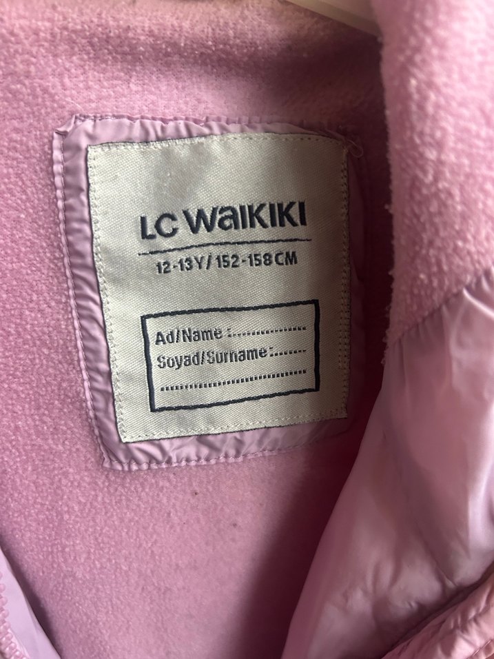 Düğmeli lila Kız Çocuk Mont - Görsel 2