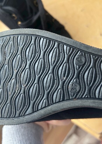 Kadın Siyah Dolgu Topuklu Spor Ayakkabı - Görsel 2