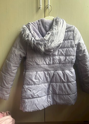 Gri Fermuarlı Kadın Midi Mont - Görsel 4