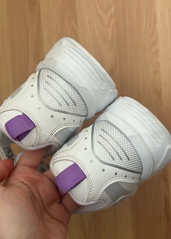 Kız Çocuk Beyaz Spor Ayakkabı Velcro - Görsel 4