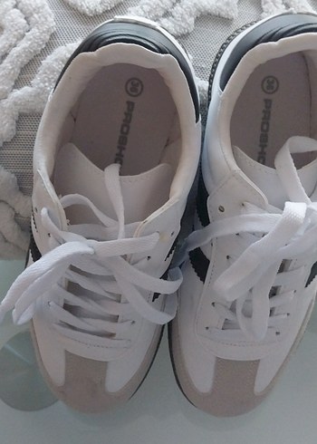 Beyaz Gri Kadın Spor Ayakkabı - Görsel 3