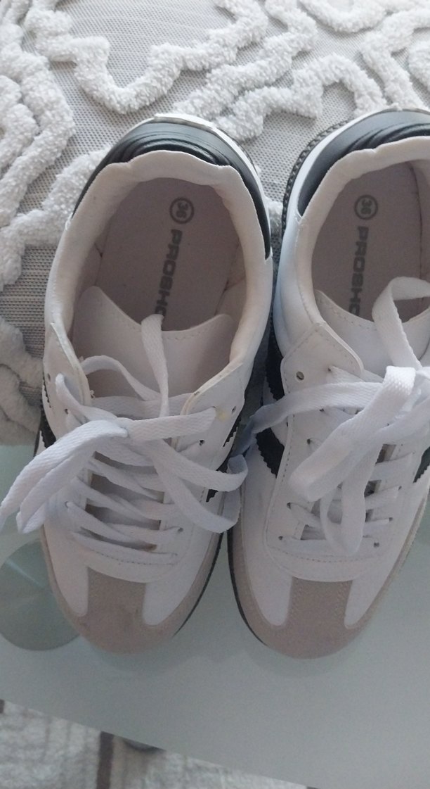 Beyaz Gri Kadın Spor Ayakkabı - Görsel 3