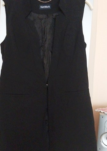 bayan kumaş yelek - Görsel 3