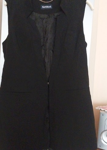 bayan kumaş yelek - Görsel 2