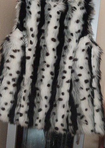 Leopar Desenli Kürk Detaylı Kadın Yelek - Görsel 3