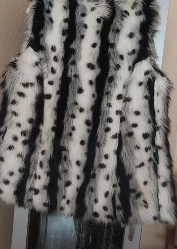 Leopar Desenli Kürk Detaylı Kadın Yelek - Görsel 6