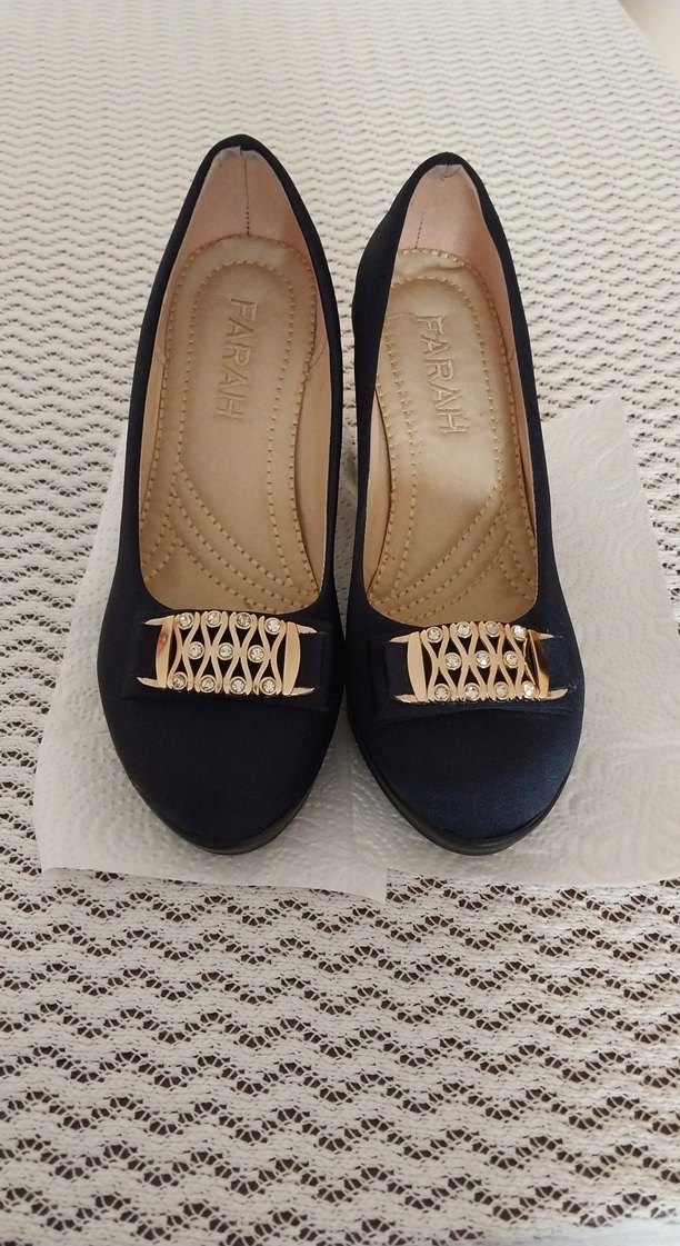 bayan platform topuk abiye ayakkabı - Görsel 2