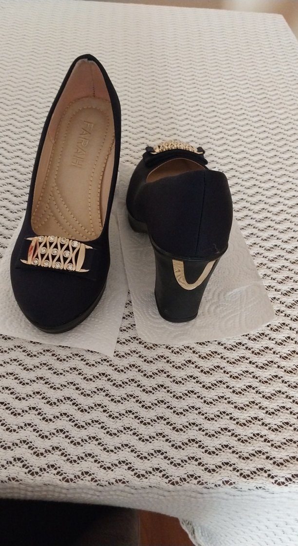 bayan platform topuk abiye ayakkabı - Görsel 3